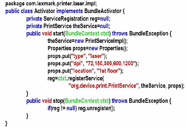 exemple de code