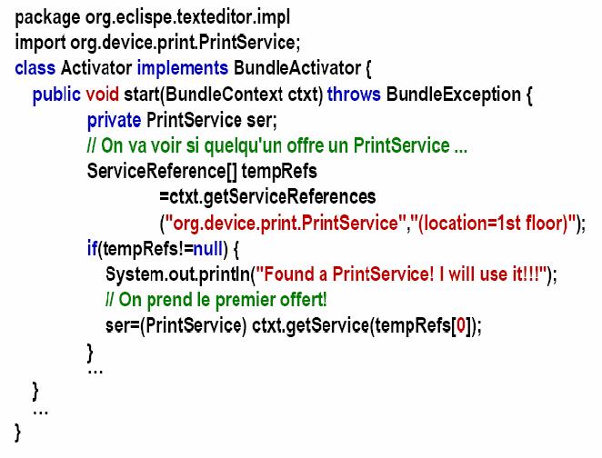 exemple de code