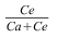 Ce/(Ca+Ce)