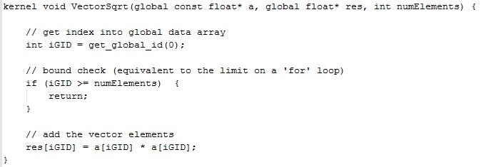 Exemple de code OpenCL