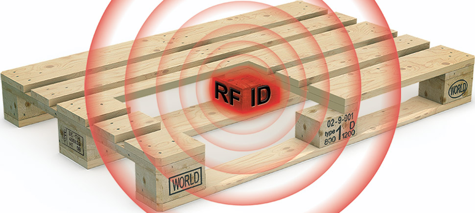 Traçabilité des marchandises palette marchandise rfid