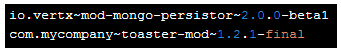 Exemple de nommage d'un module