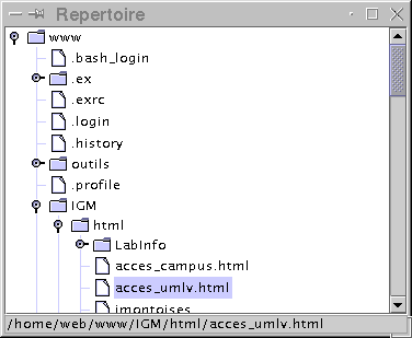Exemple de
navigateur simple