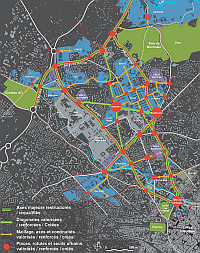 Projet de réaménagement de la ville pour le Plan Campus (page 87 du dossier du Plan Campus)